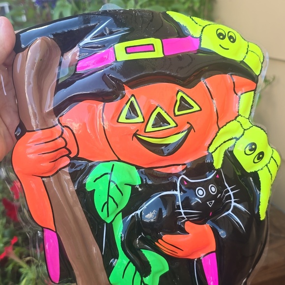 Vintage 1980s Halloween 3D vacuform molded plastic wall decorations - Picture 8 of 9